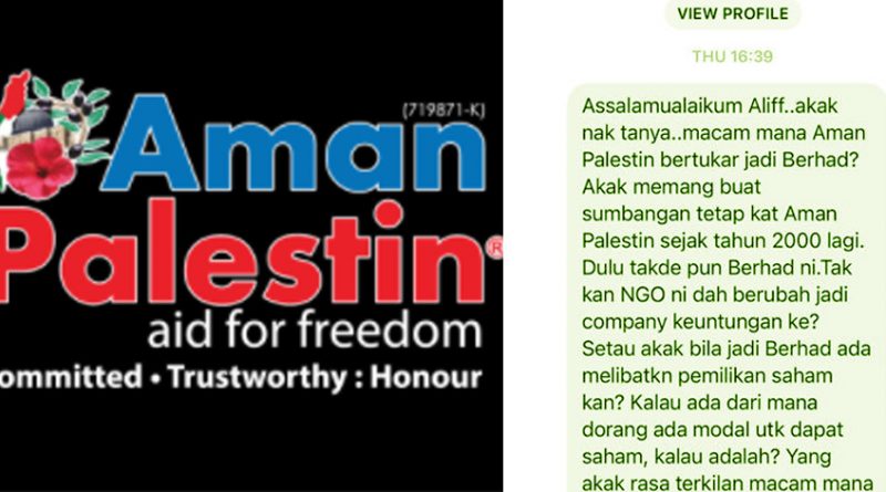 Aman Palestin Berhad dikatakan sudah 5 tahun tak audit? Ini buktinya