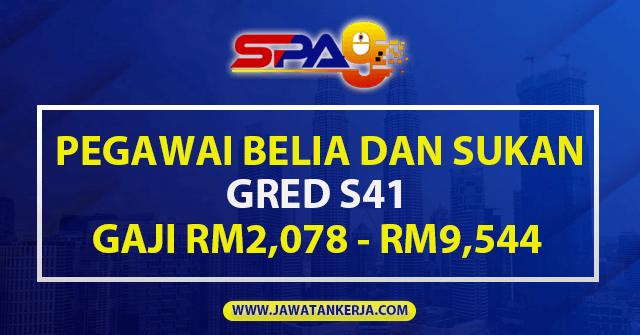 Dan pegawai sukan s41 belia Jadual Gaji