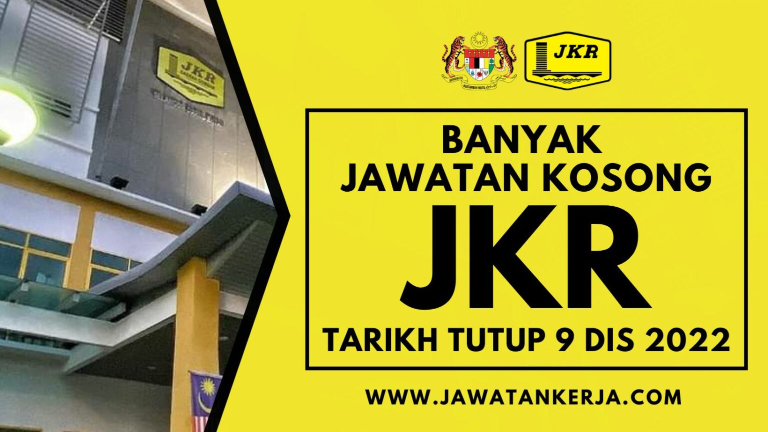 Banyak jawatan kosong di Jabatan Kerja Raya (JKR)