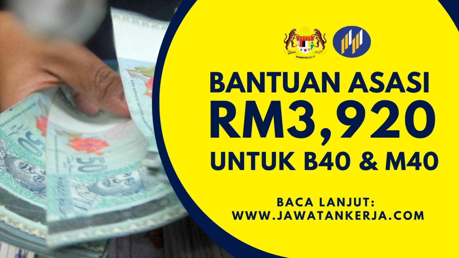 Cara memohon Bantuan Asasi RM3,920 setahun
